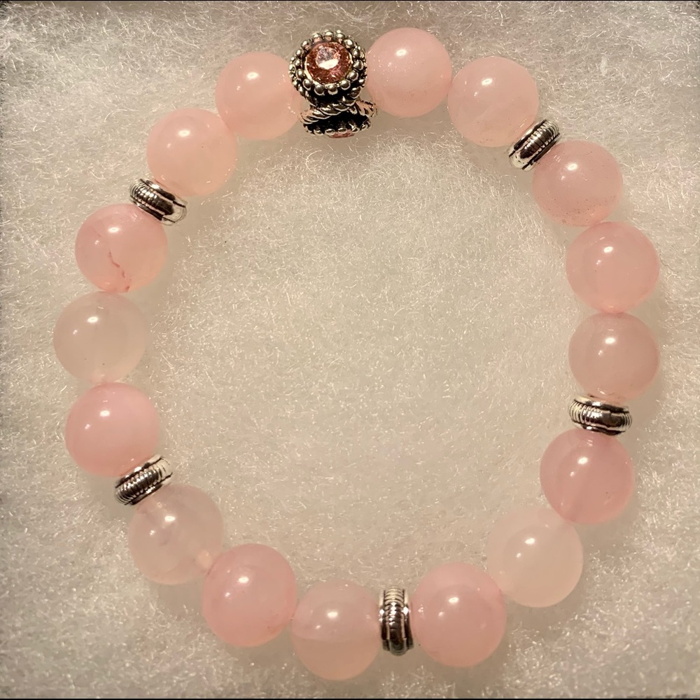 Handmade Rose Quartz Bracelet